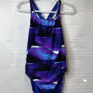 Speedo Vibrant Purple and Blue Swimwear